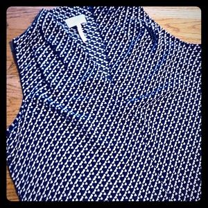 Laundry Purple & Black Blouse